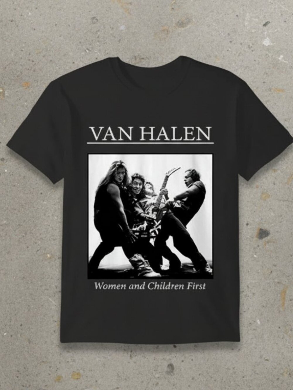 Van Halen Women and Children First Graphic T-Shirt – Vintage Rock Band Tee
